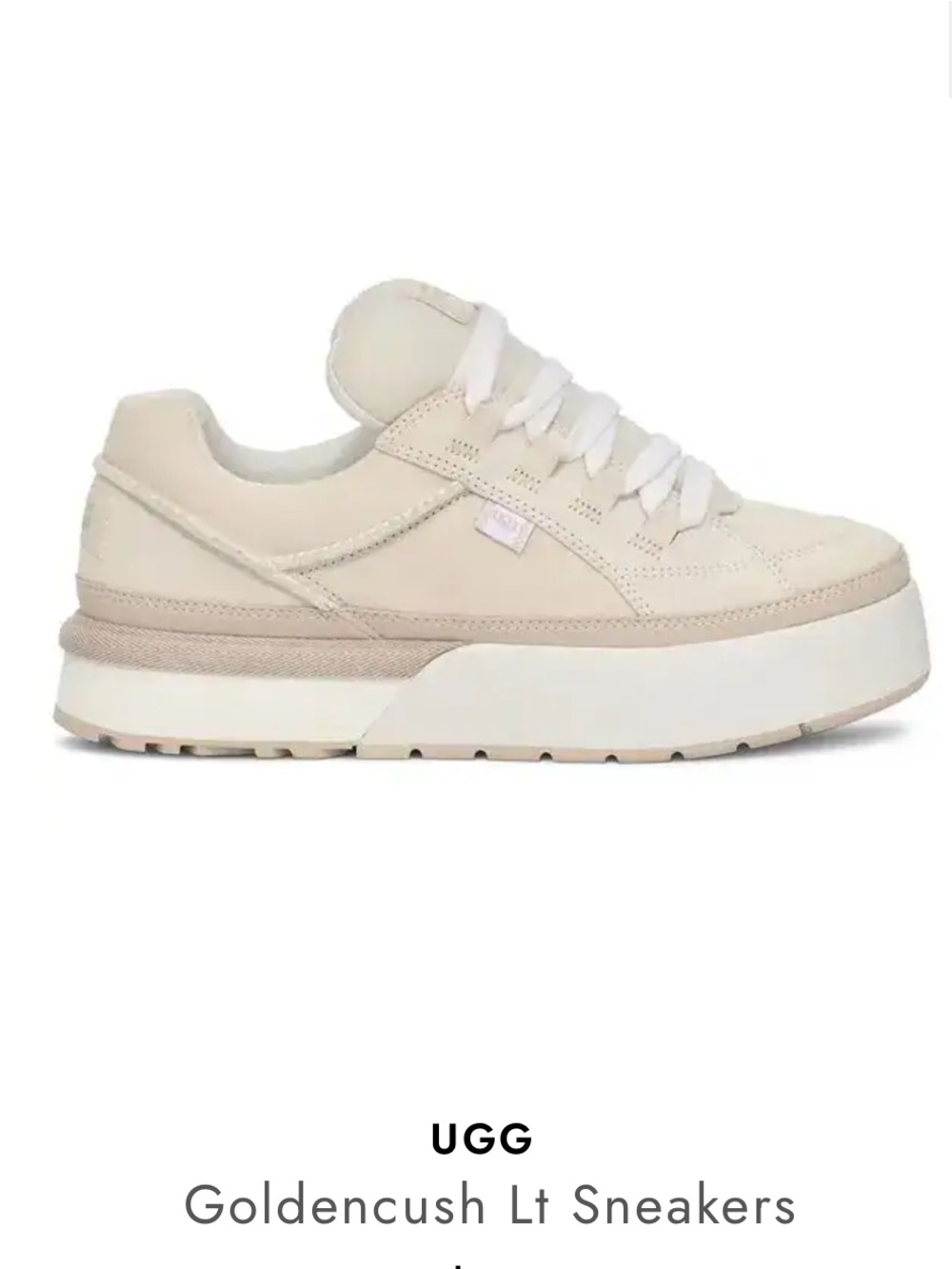 Like New UGG Goldencush LT Sneakers in Cream